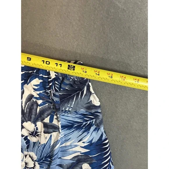 MidLee Blue Floral Tropical Hawaiian Womens Blouse Top Size XXL - Picture 2 of 5